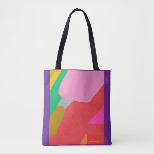 Tas Garden Riff Purple Tote (Voorkant)
