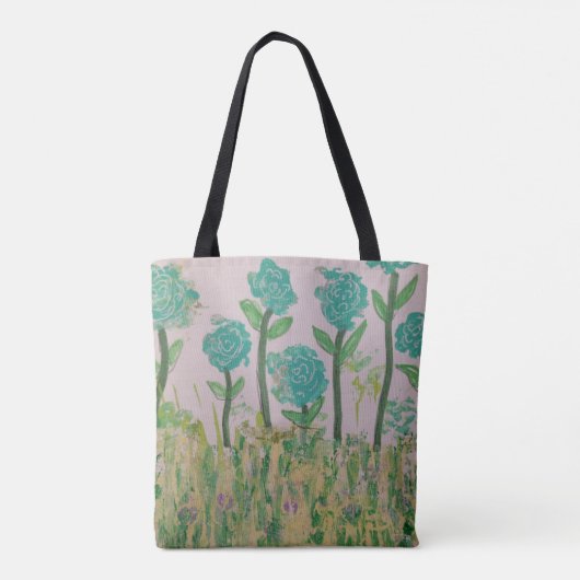 Tas Groene Floral (Achterkant)