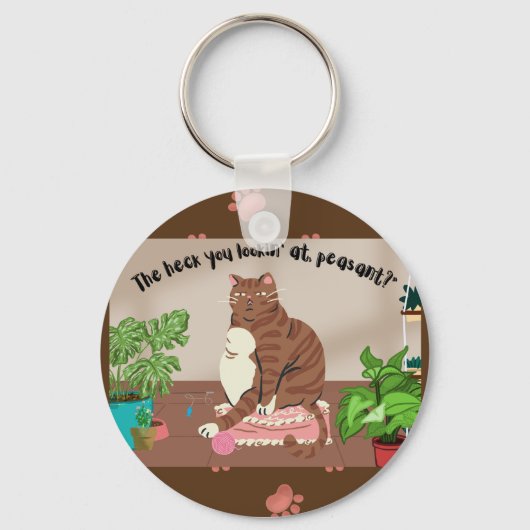 Tas, Grumpy Cat Sleutelhanger (Achterkant)