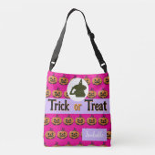 Tas Halloween trick or treat naam, foto paarse (Achterkant)