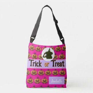 Tas Halloween trick or treat naam, foto paarse