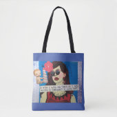 Tas... ik wou dat ik zo dun was als ik... tote bag (Voorkant)