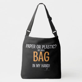 Tas in de hand Neon Oranje Pers. Grote Boodschappe