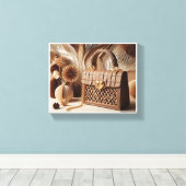 Tas in Papier Quilt Effect Wanddecoratie 2 (Insitu (Houten vloer))