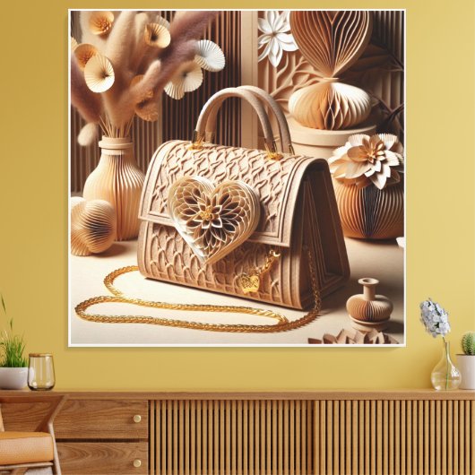 Tas in Papier Quilt Effect Wanddecoratie 2 (Insitu (Woonkamer))