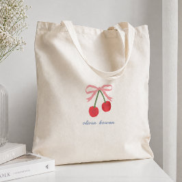 Tas | Kers Coquette Strik Mooie Illustratie