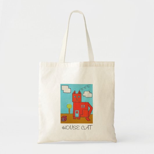 Tas, klein, kattekunst tote bag (Voorkant)