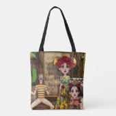 Tas kunsttas - Mexico Frida geïnspireerd (Achterkant)