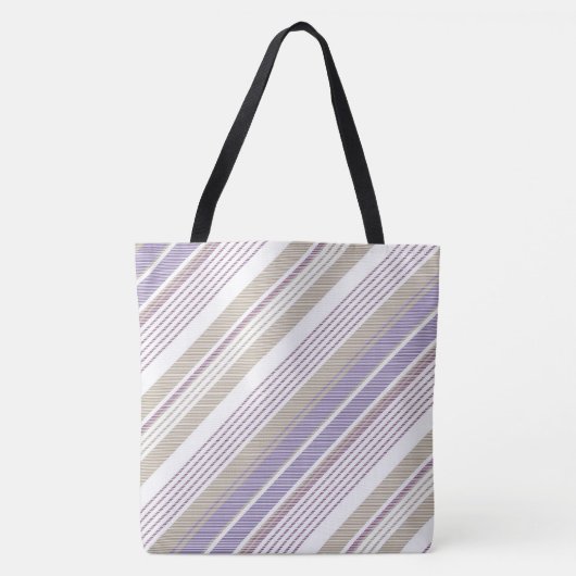 Tas lavender/beige/Tan Stripe Mode (Voorkant)
