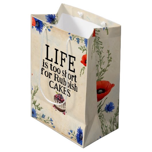 TAS Leven Is Te Kort Cadeautas (Voorkant Gekanteld)