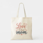 Tas 'Liefde als van mama' Moederdag cadeau Moeder (Achterkant)