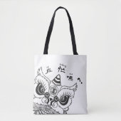 Tas|Lion Dance ben je bezig? 舞 獅 忙 嗎? Tote Bag (Voorkant)