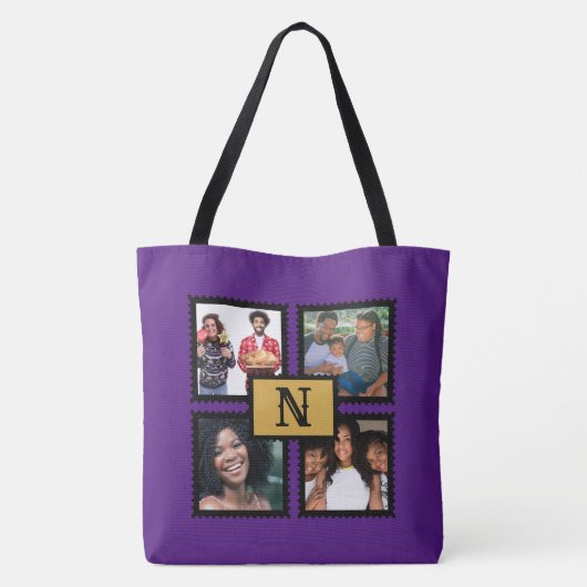 tas met 4 omhuld monogram (Achterkant)