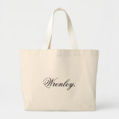 Tas met aangepaste naamtekst Jumbo Tote Bag Grote  (Voorkant)