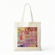 Tas met abstracte kunst