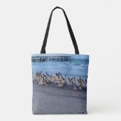 Tas met afbeelding van vogels, zwarte skimmers (Achterkant)