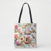 Tas met afbeelding van wilde vogels (Voorkant)