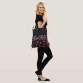Tas met all-over-print van Boss Lady Hearts (Op model)