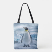 Tas met all-over print van pinguïn (Achterkant)