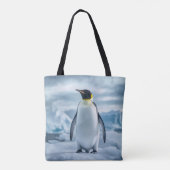 Tas met all-over print van pinguïn (Achterkant)