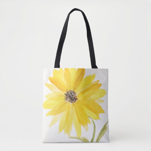 Tas met all-overprint van gele bloemen (Voorkant)