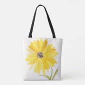 Tas met all-overprint van gele bloemen (Achterkant)