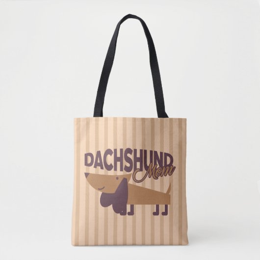 Tas met all-overprint voor dachshund-moeders (Voorkant)