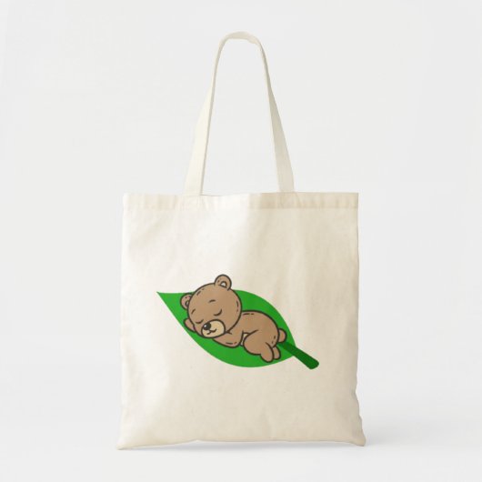 Tas met beer op een blad (Voorkant)