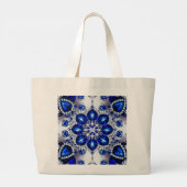 Tas met Blauw Wit Kleuren Design (Achterkant)