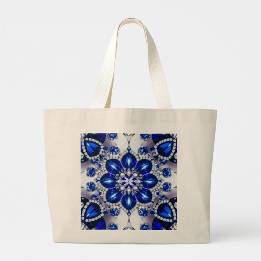 Tas met Blauw Wit Kleuren Design (Achterkant)