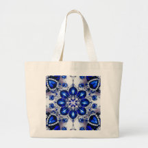 Tas met Blauw Wit Kleuren Design