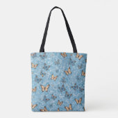 Tas Met Blauwe Mozaïek En Vlinders (Achterkant)