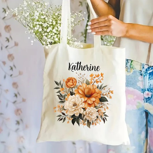 Tas met bloemenprint als cadeau voor haar, bruidsm