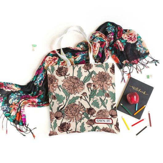 Tas met bloemenprint "Own It Floral Aesthetic"