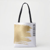 Tas met bloemmotief als bruidscadeau Elegant Goud (Voorkant)