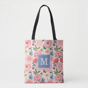 Tas met Blozende Pioen Bloemen