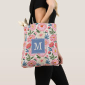 Tas met Blozende Pioen Bloemen (Dichtbij)