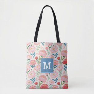 Tas met Blozende Pioen Bloemen