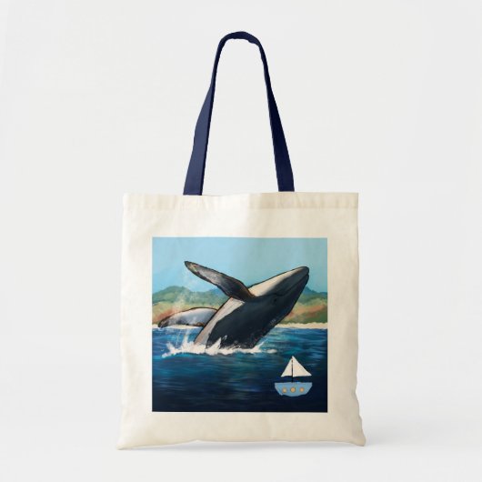 Tas met Bultrugwalvis Scène (Voorkant)