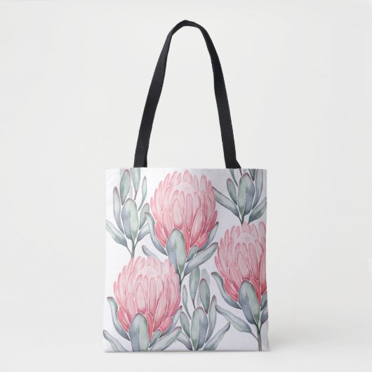 Tas met charmante, delicate bloemetjes. (Voorkant)