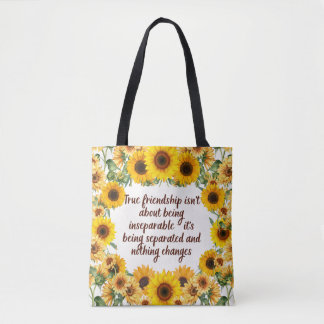 Tas met citaat over ware vriendschap – Trendy & Cr