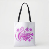 Tas met creatieve vogel met bloem (Voorkant)