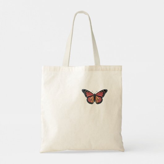 Tas met Crimson Butterfly - Elegant en stijlvol (Achterkant)