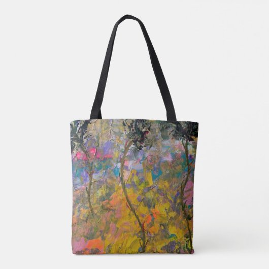Tas met dansende bloemen (Achterkant)
