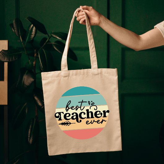 Tas met de tekst 'Beste leraar ooit', Cadeau voor