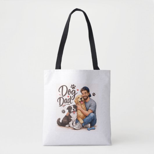 Tas met de tekst 'Proud Dog Dad' – Cute cadeautasc (Voorkant)