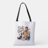 Tas met de tekst 'Proud Dog Dad' – Cute cadeautasc (Achterkant)