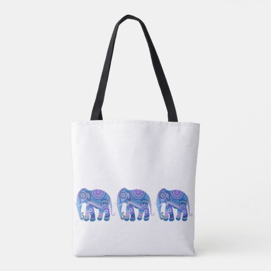 TAS met een blauwe olifant (Achterkant)