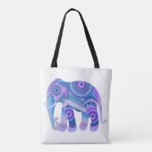TAS met een blauwe olifant (Achterkant)