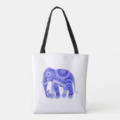 TAS met een blauwe olifant (Achterkant)